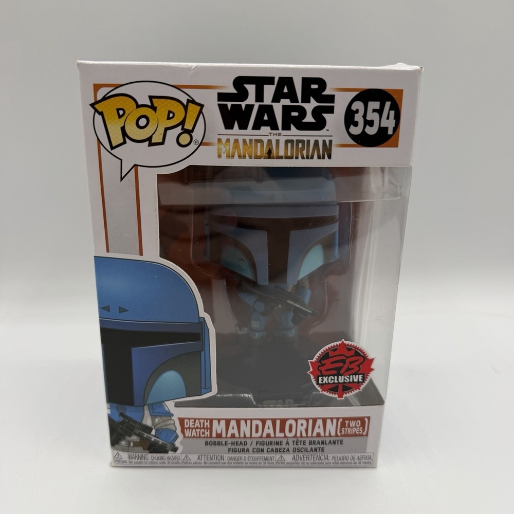 Funko Pop Star Wars 354 Death Watch Mandalorian Two Stripes EB Exclusive